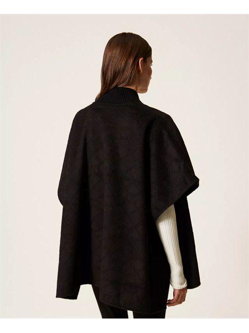 Poncho in panno con Oval T TWINSET | TO5420/00006